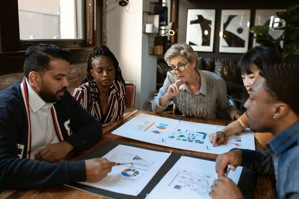 People Sitting at the Table