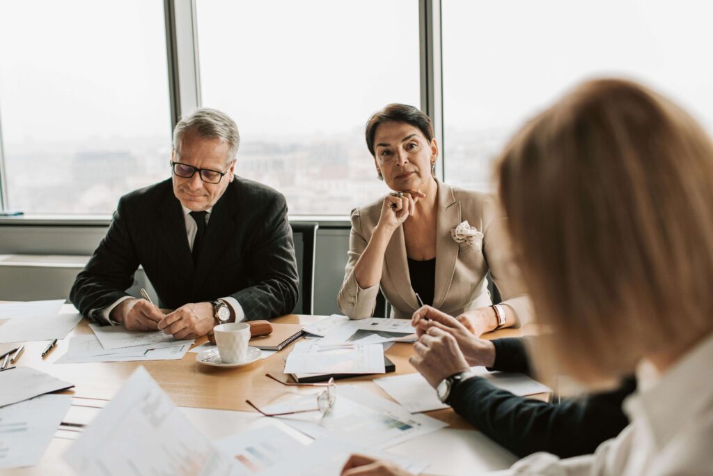 People Having a Business Meeting